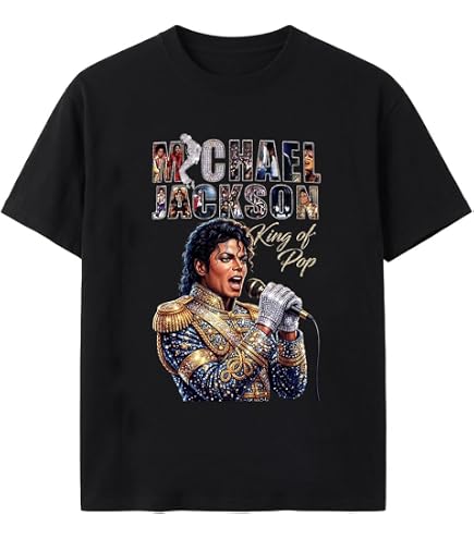 Amazon.com: The King of Pop Michael Jackson MJ-002 Black Cotton
